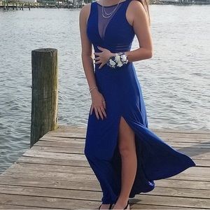 Blue prom dress